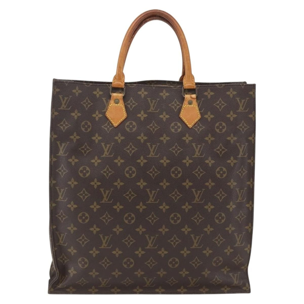 Louis Vuitton Sac Plat Bag Monogram Canvas Brown Canvas Tote Bag
