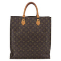 Louis Vuitton Sac Plat Bag Monogram Canvas Brown Canvas Tote Bag