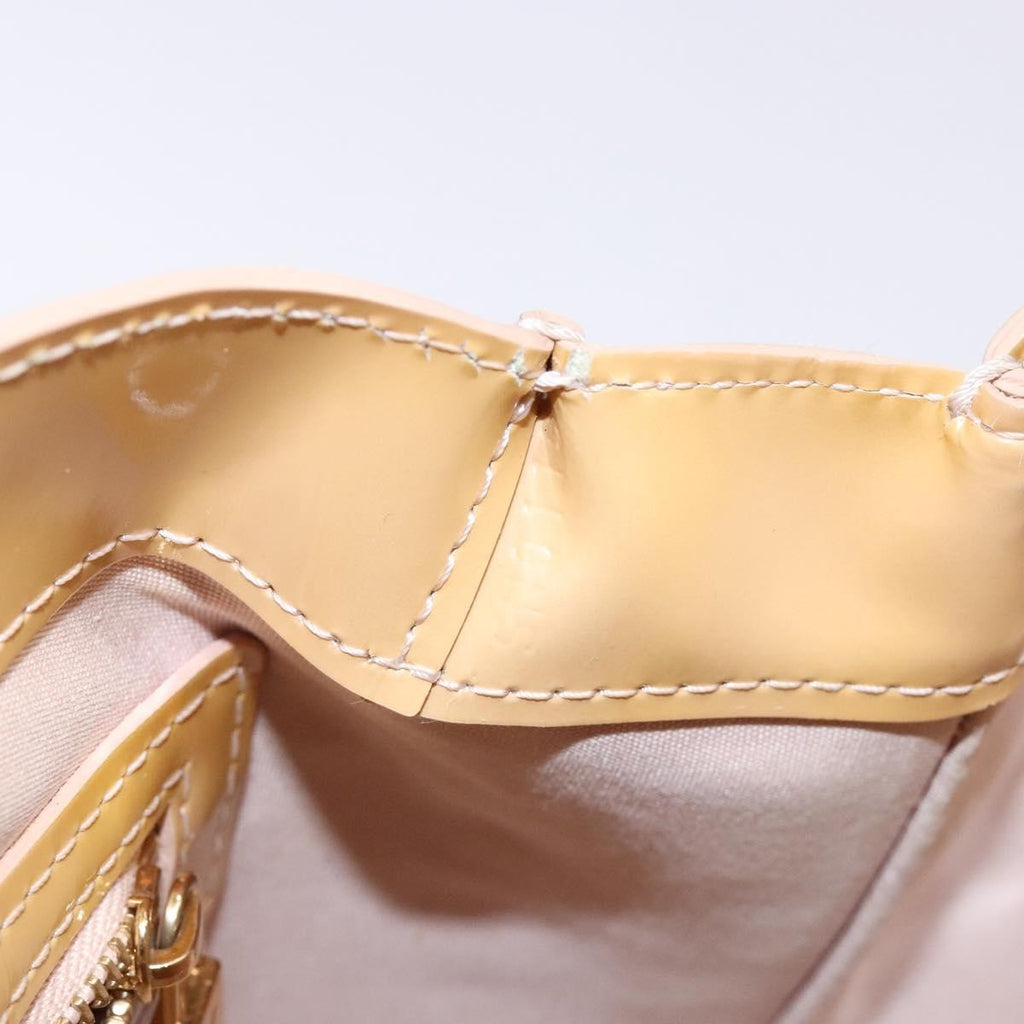 Louis Vuitton Wilshire Handbag Monogram Vernis Beige Patent_Leather Bag