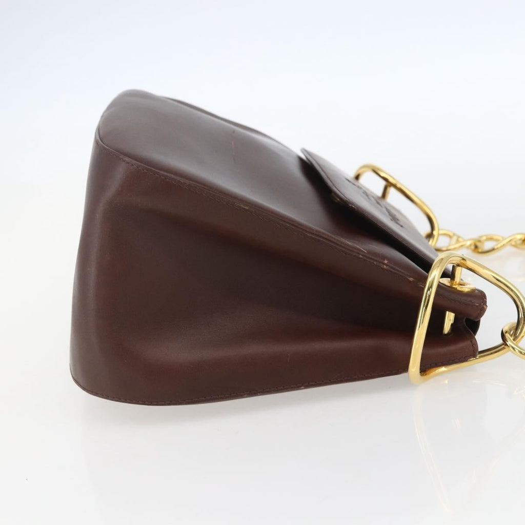 Prada Vintage Shoulder Bag Leather Brown Leather Shoulder Bag Bag