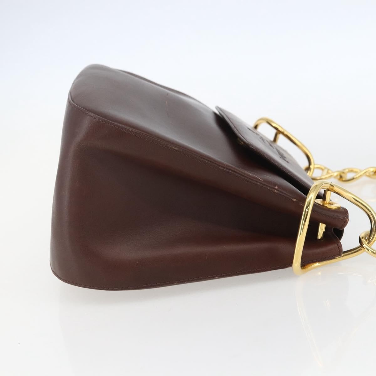 Prada Vintage Shoulder Bag Leather Brown Leather Shoulder Bag Bag