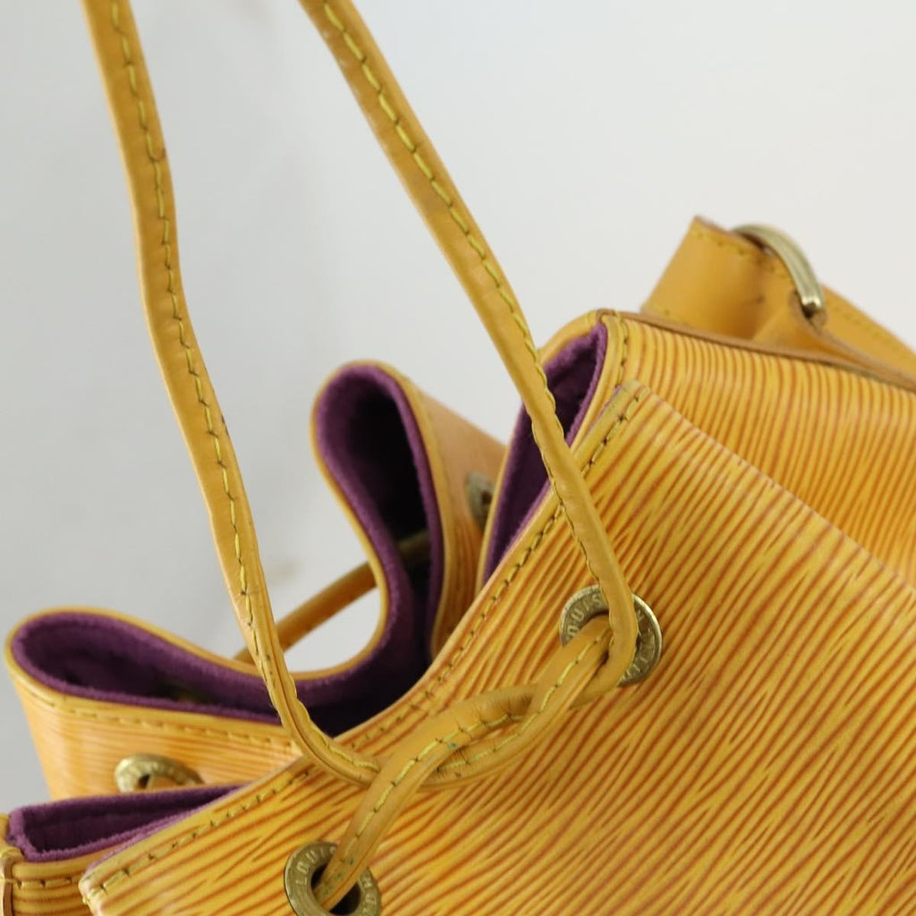 Louis Vuitton Noe Handbag Epi Leather Yellow Leather Shoulder Bag