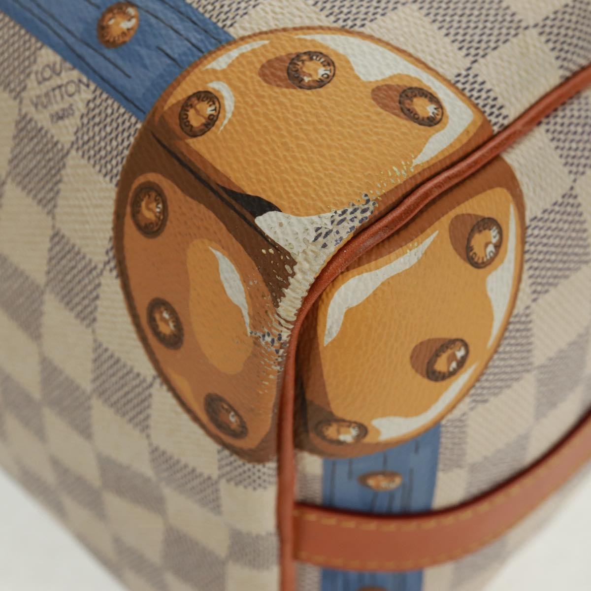 Louis Vuitton Speedy Bandouliere Bag Limited Edition Summer Trunks Monogram Canvas Multicolour Canvas Handbag