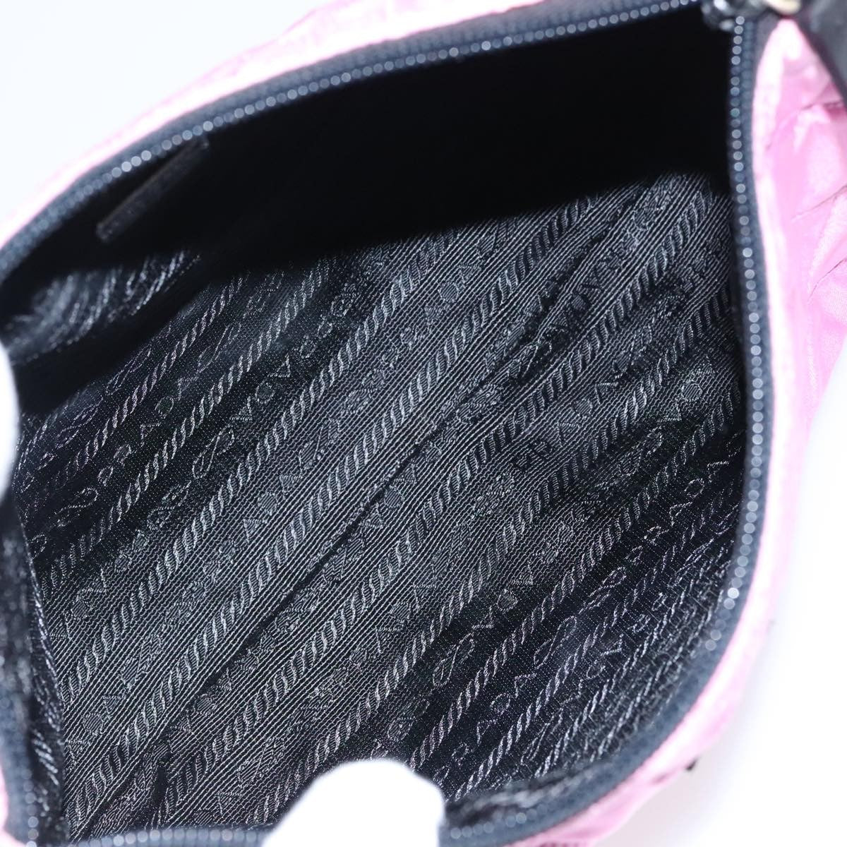 Prada Toiletry Pouch Tessuto Pink Nylon Clutche & Pouche Bag