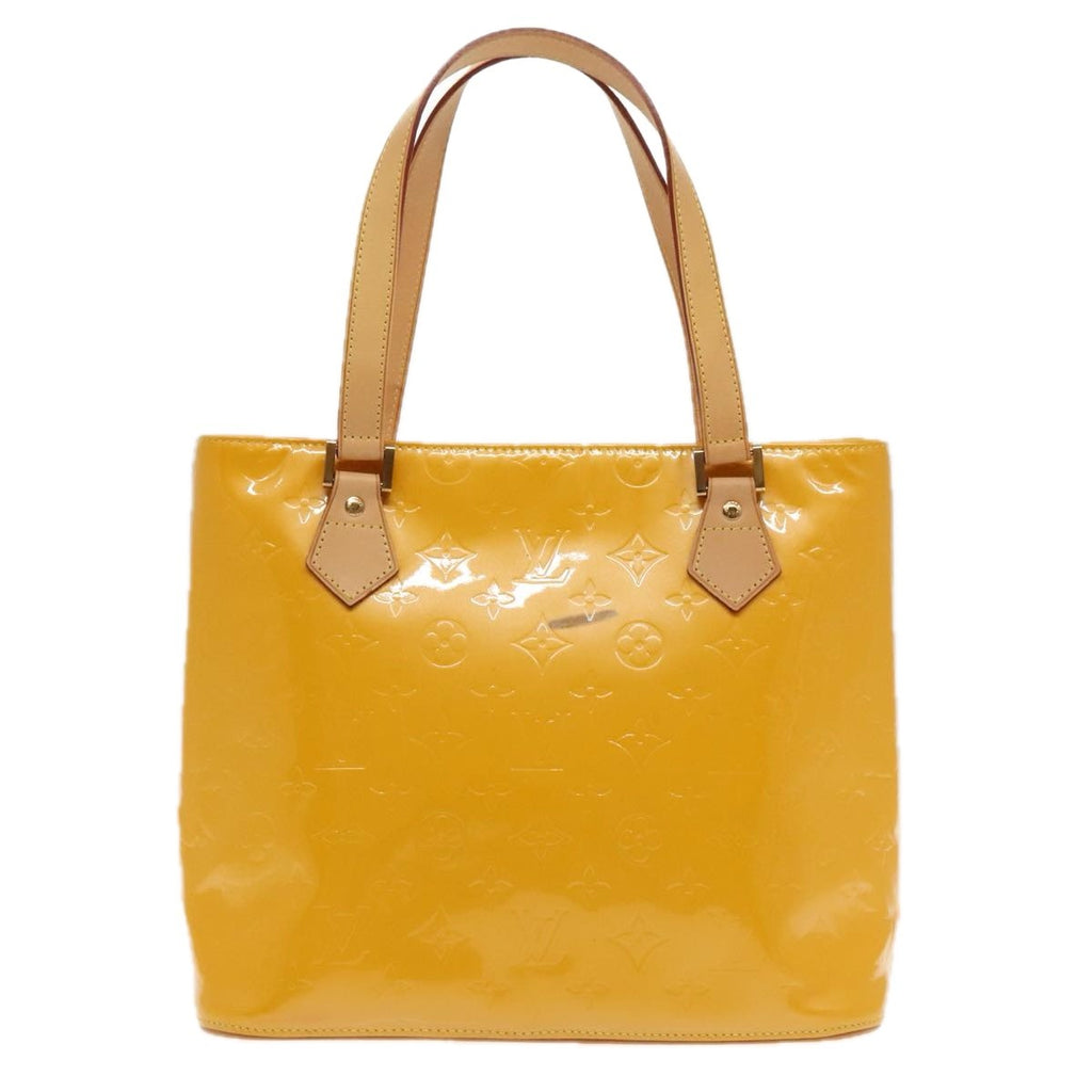 Louis Vuitton Houston Handbag Monogram Vernis Yellow Patent_Leather Bag