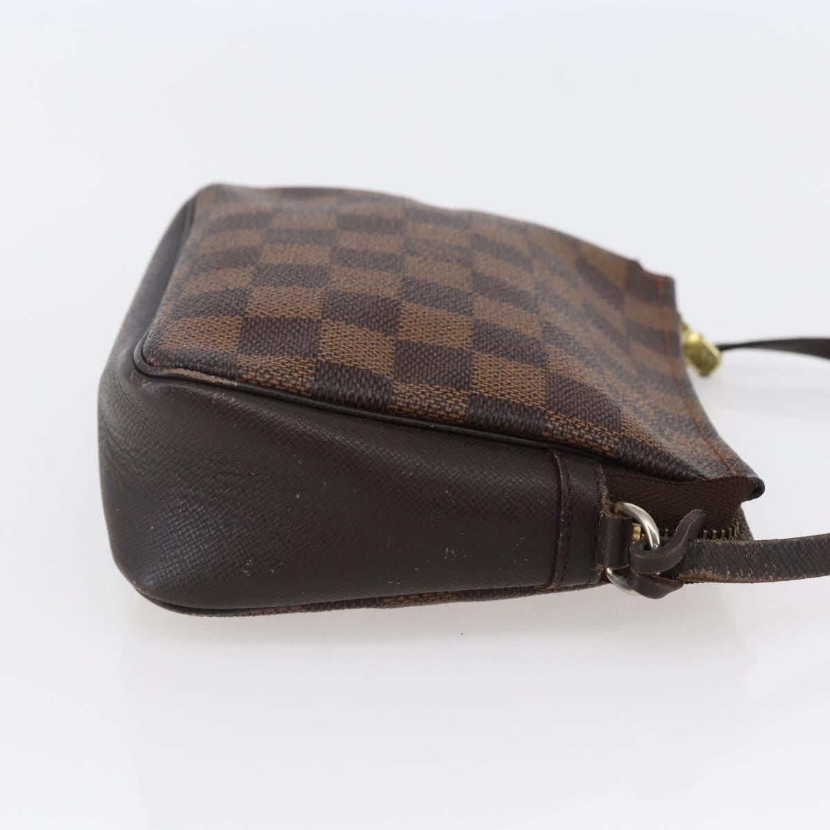 Louis Vuitton Trousse Make Up Bag Damier Canvas Brown Canvas Clutche & Pouche Bag