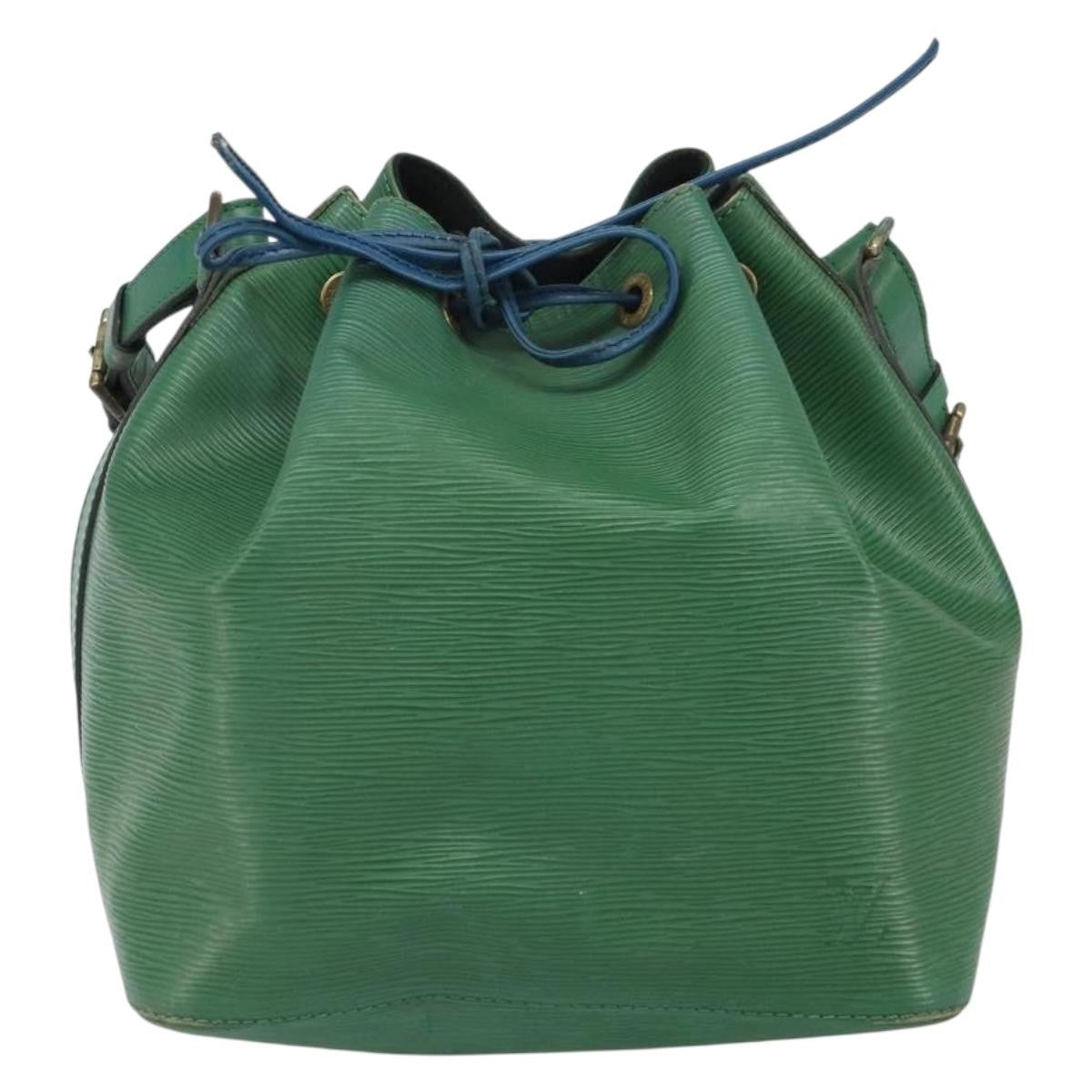 Louis Vuitton Petit Noe Handbag Epi Leather Green Leather Shoulder Bag