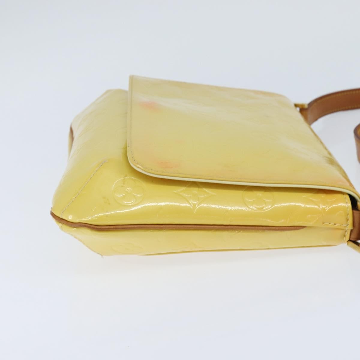 Louis Vuitton Thompson Street Handbag Monogram Vernis Yellow Patent_Leather Shoulder Bag