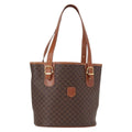 Celine Vintage Macadam Shoulder Bag Canvas And Leather Brown Pvc Shoulder Bag Bag