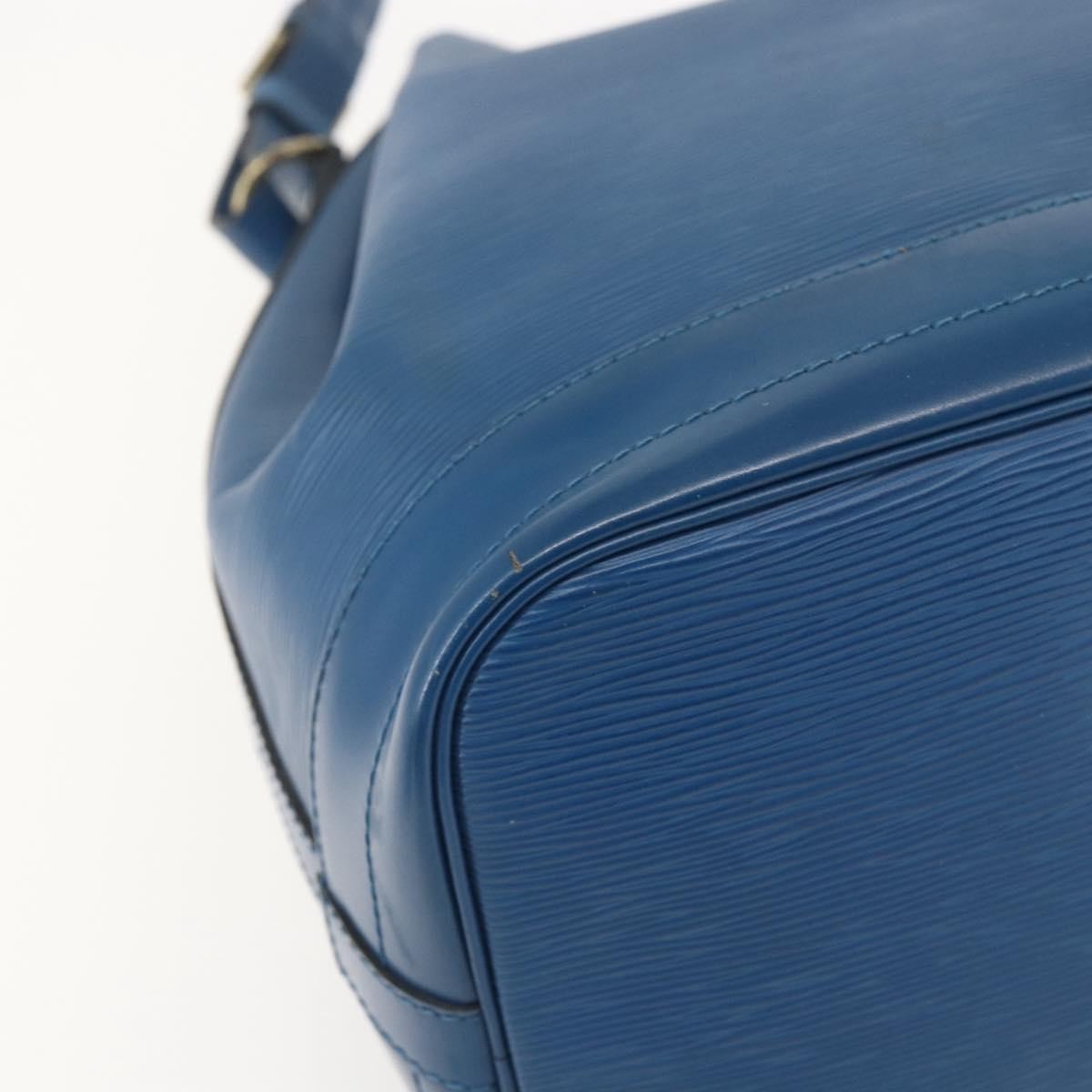 Louis Vuitton Noe Handbag Epi Leather Blue Leather Shoulder Bag
