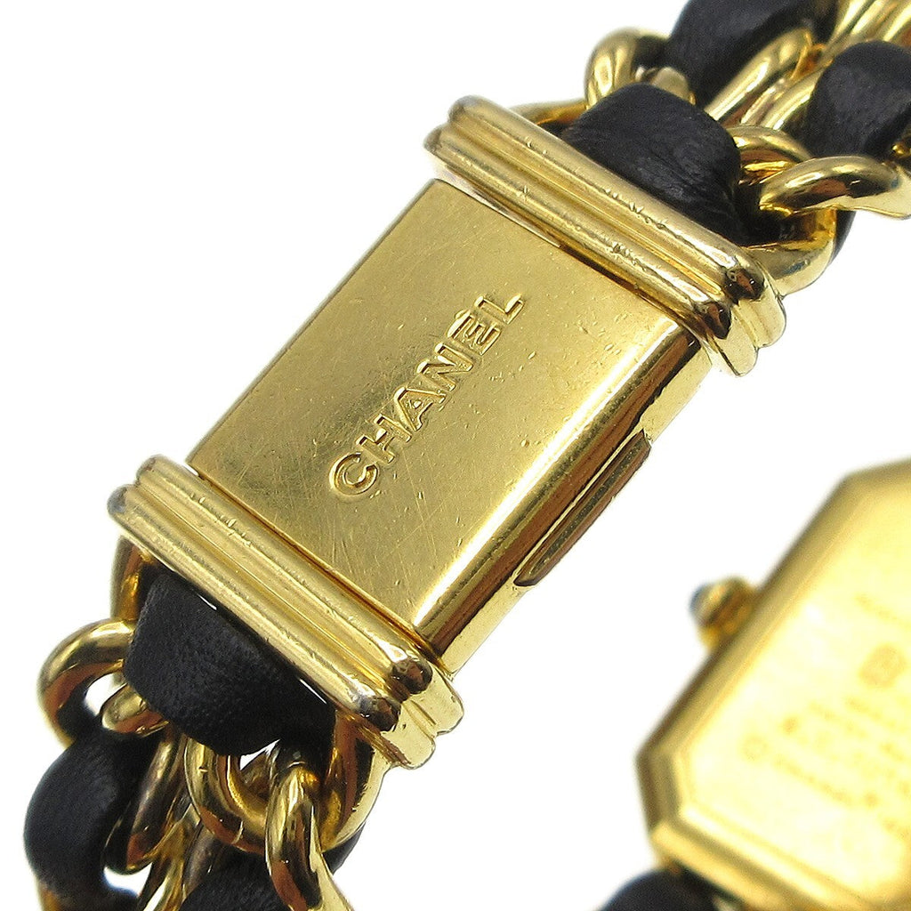 Chanel Premiere Rock Quartz Watch Plated Metal And Leather Watch