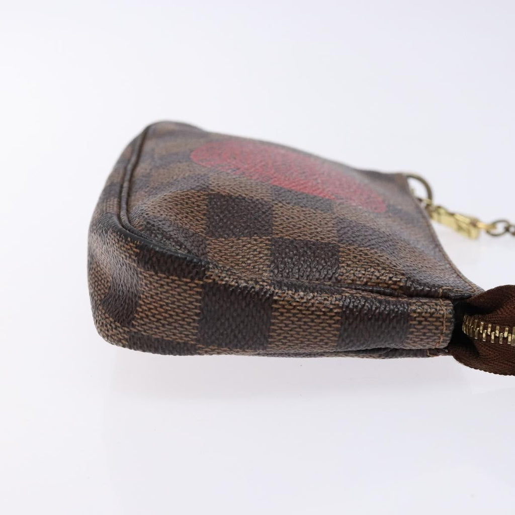 Louis Vuitton Pochette Accessoires Limited Edition Damier Brown Canvas Clutche & Pouche Bag