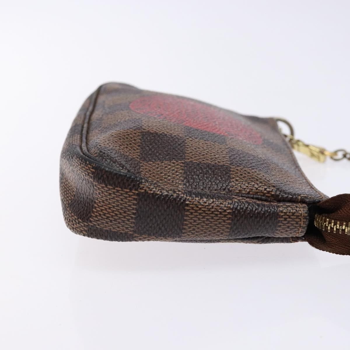 Louis Vuitton Pochette Accessoires Limited Edition Damier Brown Canvas Clutche & Pouche Bag