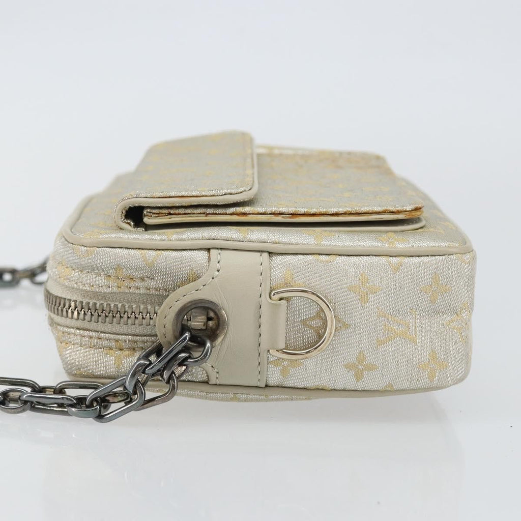 Louis Vuitton Mckenna Shoulder Bag Mini Lin Gold Canvas Bag