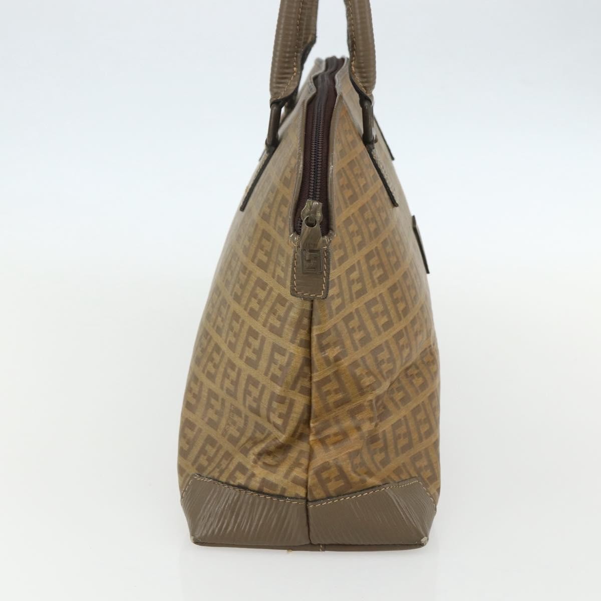 Fendi Zucchino Canvas Brown Canvas Handbag