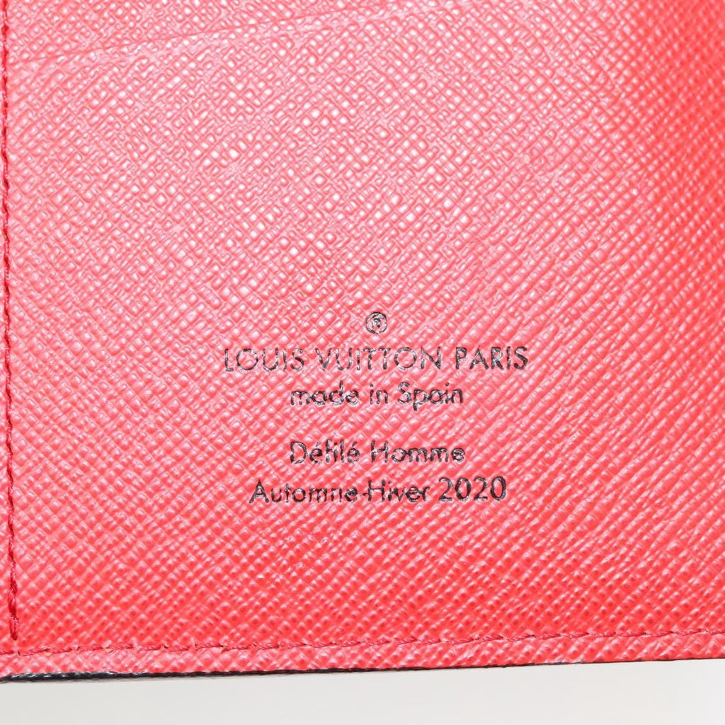 Louis Vuitton Porte Feuille Brother Patchwork Blue Canvas Wallets Accessory