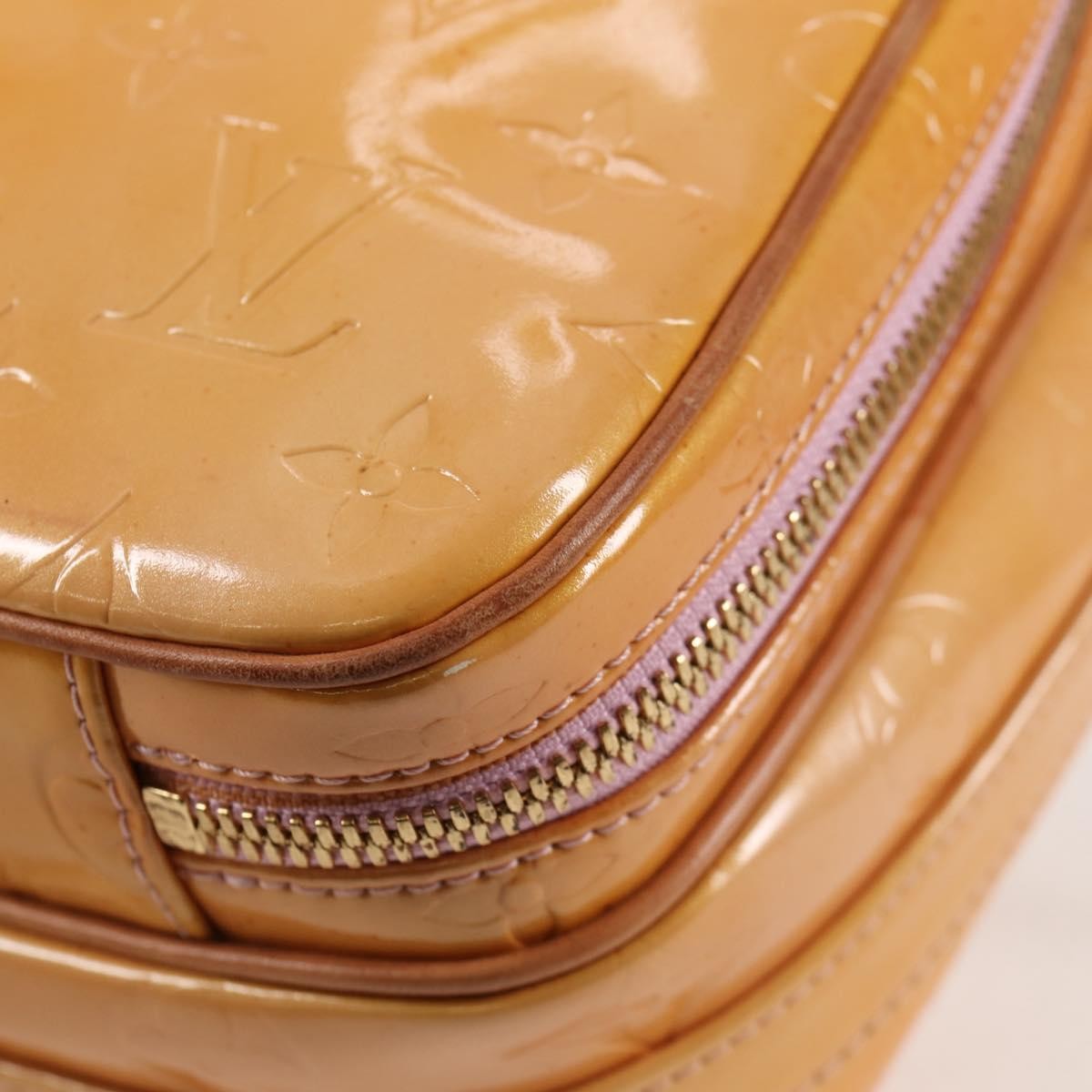 Louis Vuitton Wooster Handbag Monogram Vernis Beige Patent_Leather Bag