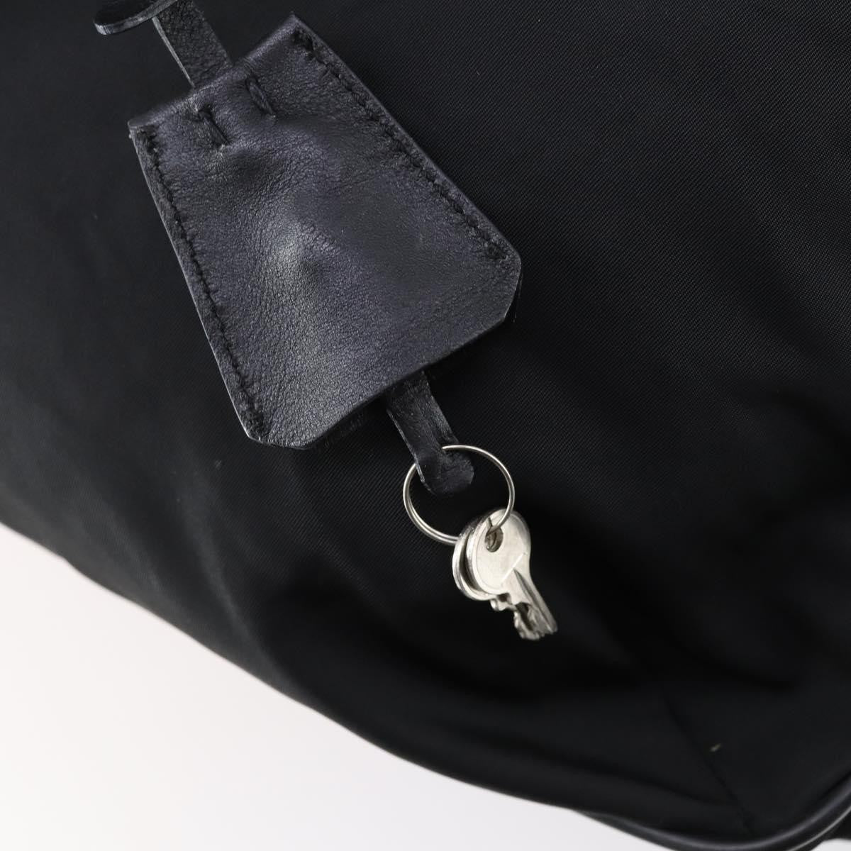 Prada Porta Computer Briefcase Tessuto And Saffiano Leather Black Nylon Briefcase Bag