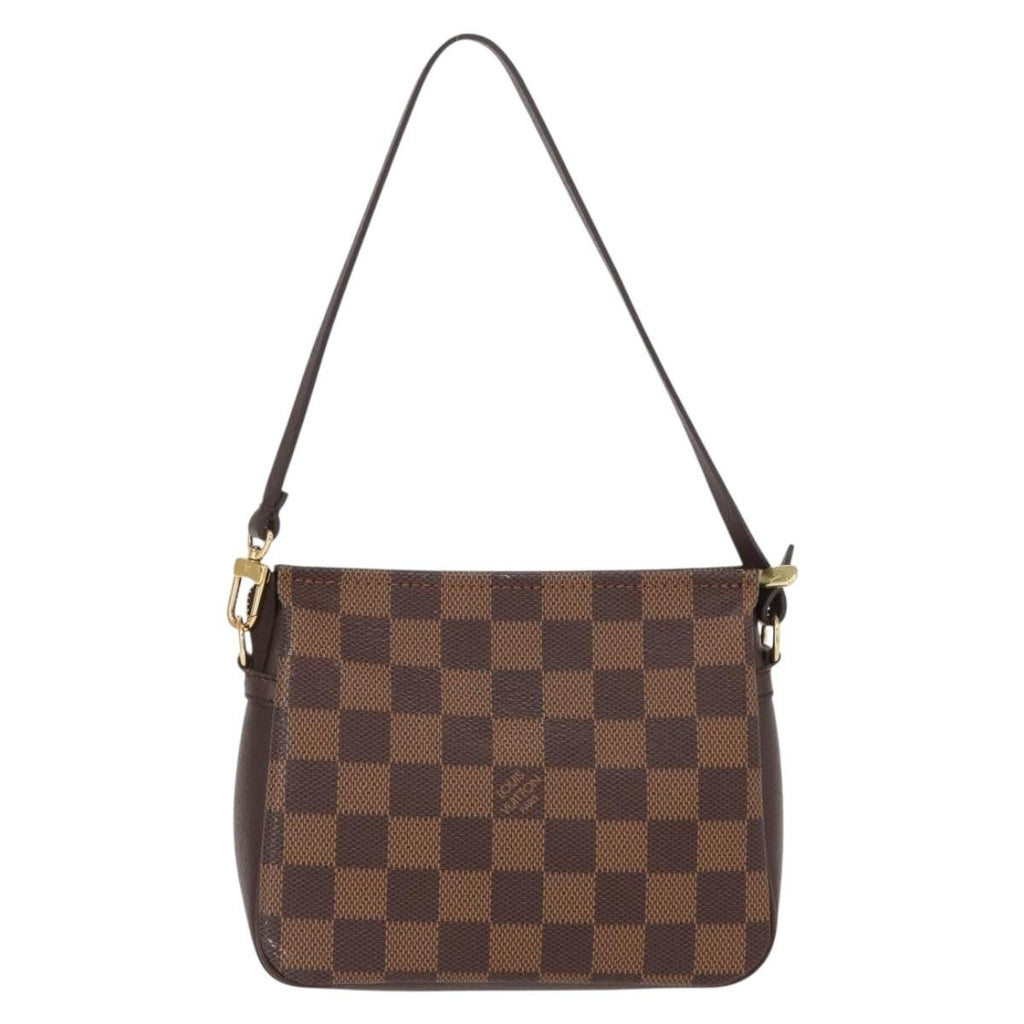Louis Vuitton Trousse Make Up Bag Damier Canvas Brown Canvas Clutche & Pouche Bag