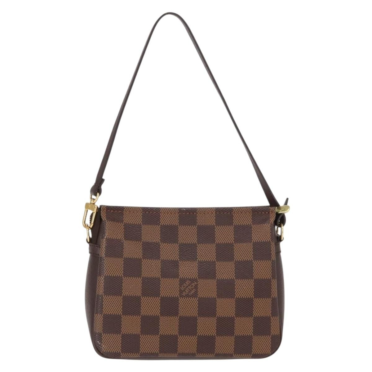 Louis Vuitton Trousse Make Up Bag Damier Canvas Brown Canvas Clutche & Pouche Bag
