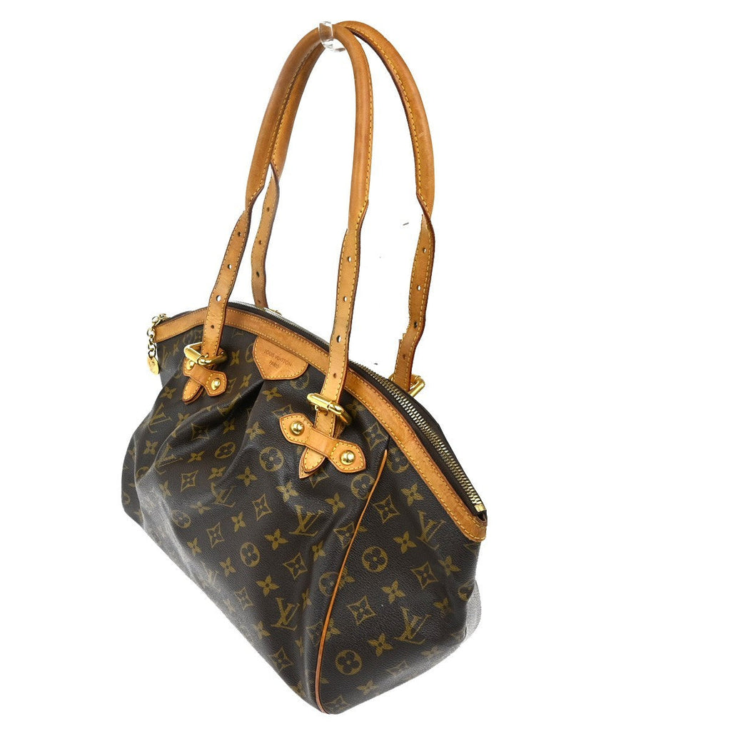 Louis Vuitton Tivoli Handbag Monogram Canvas Brown Canvas Shoulder Bag