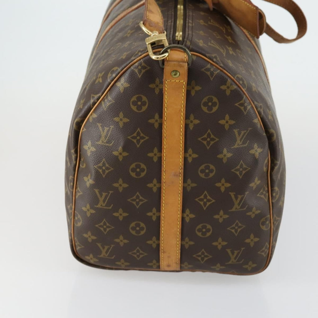 Louis Vuitton Keepall Bandouliere Bag Monogram Canvas Brown Canvas Travel Bag