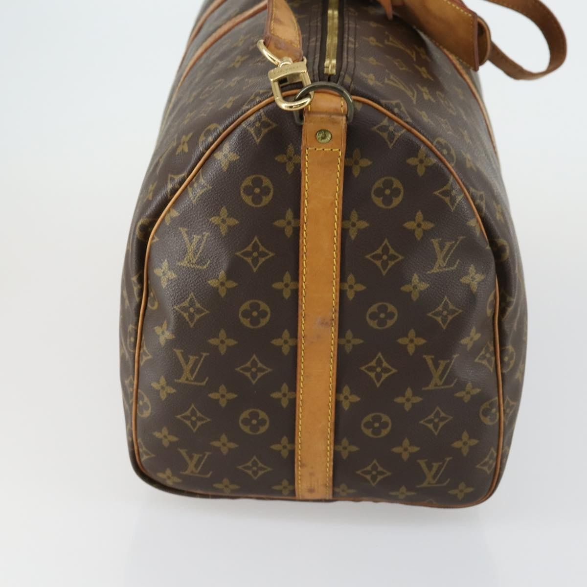 Louis Vuitton Keepall Bandouliere Bag Monogram Canvas Brown Canvas Travel Bag