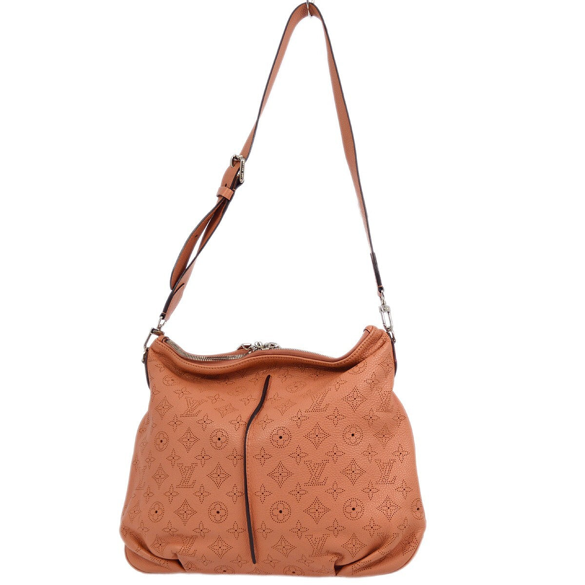 Louis Vuitton Selene Handbag Mahina Leather Pink Leather Shoulder Bag