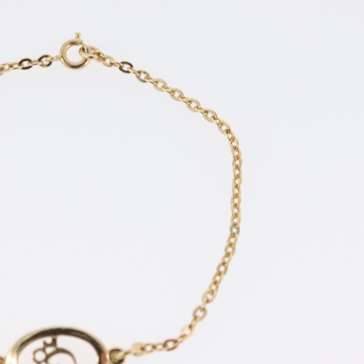 Christian Dior Vintage Logo Bracelet Metal Gold Metal Bracelet Jewelry (Pre-Owned)
