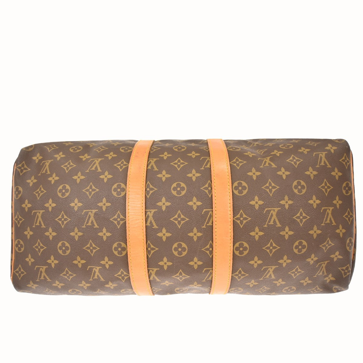 Louis Vuitton Keepall Bag Monogram Canvas Brown Canvas Travel Bag