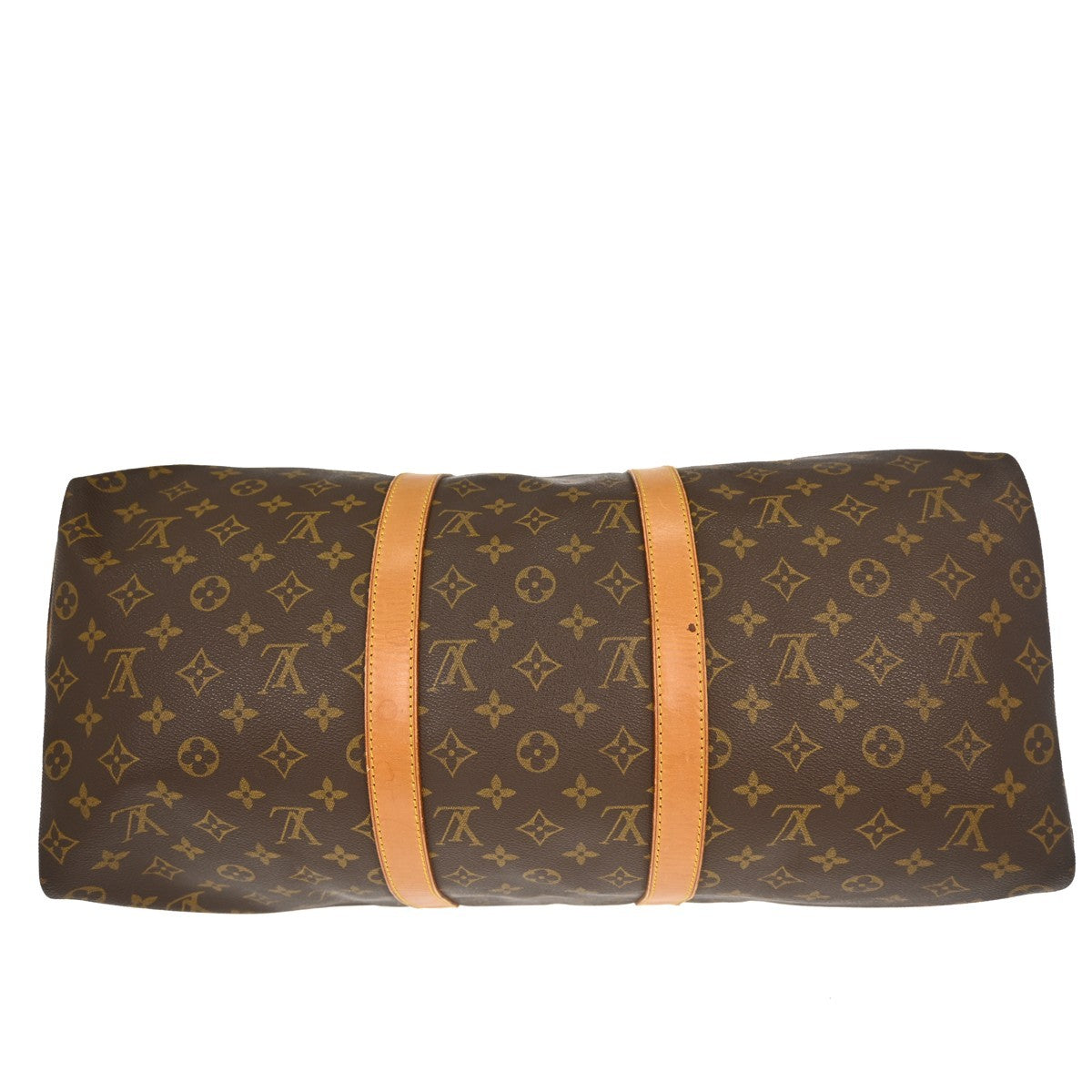 Louis Vuitton Keepall Bag Monogram Canvas Brown Canvas Travel Bag
