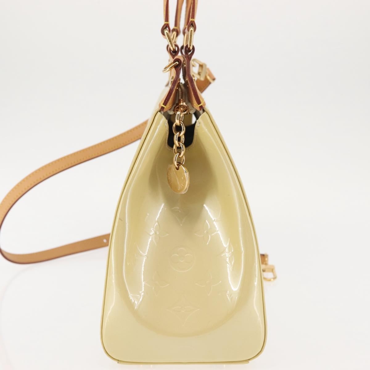 Louis Vuitton Brea Handbag Monogram Vernis Beige Patent_Leather Bag