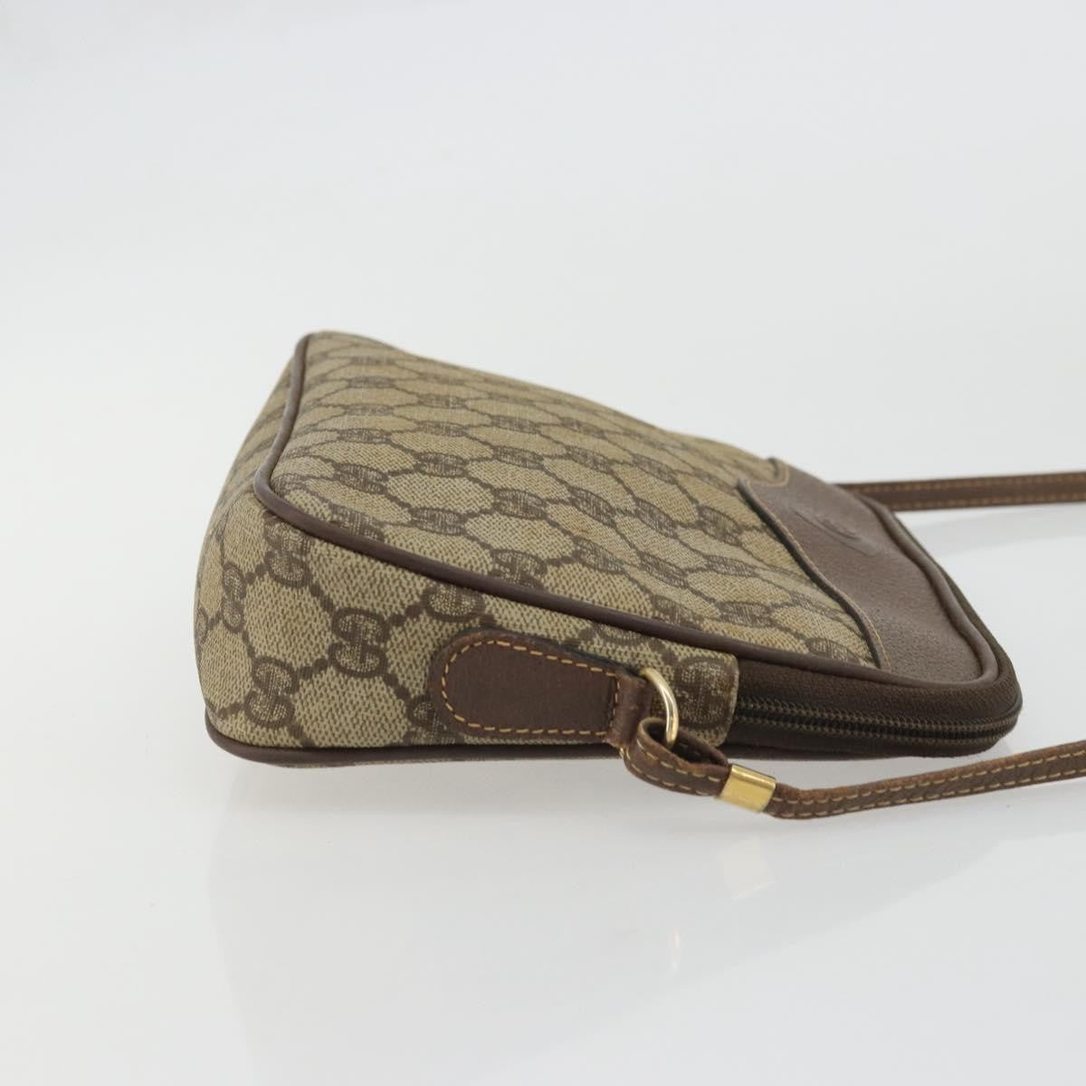 Gucci Gg Supreme Shoulder Bag Canvas Beige Canvas Shoulder Bag Bag (Pre-Owned)