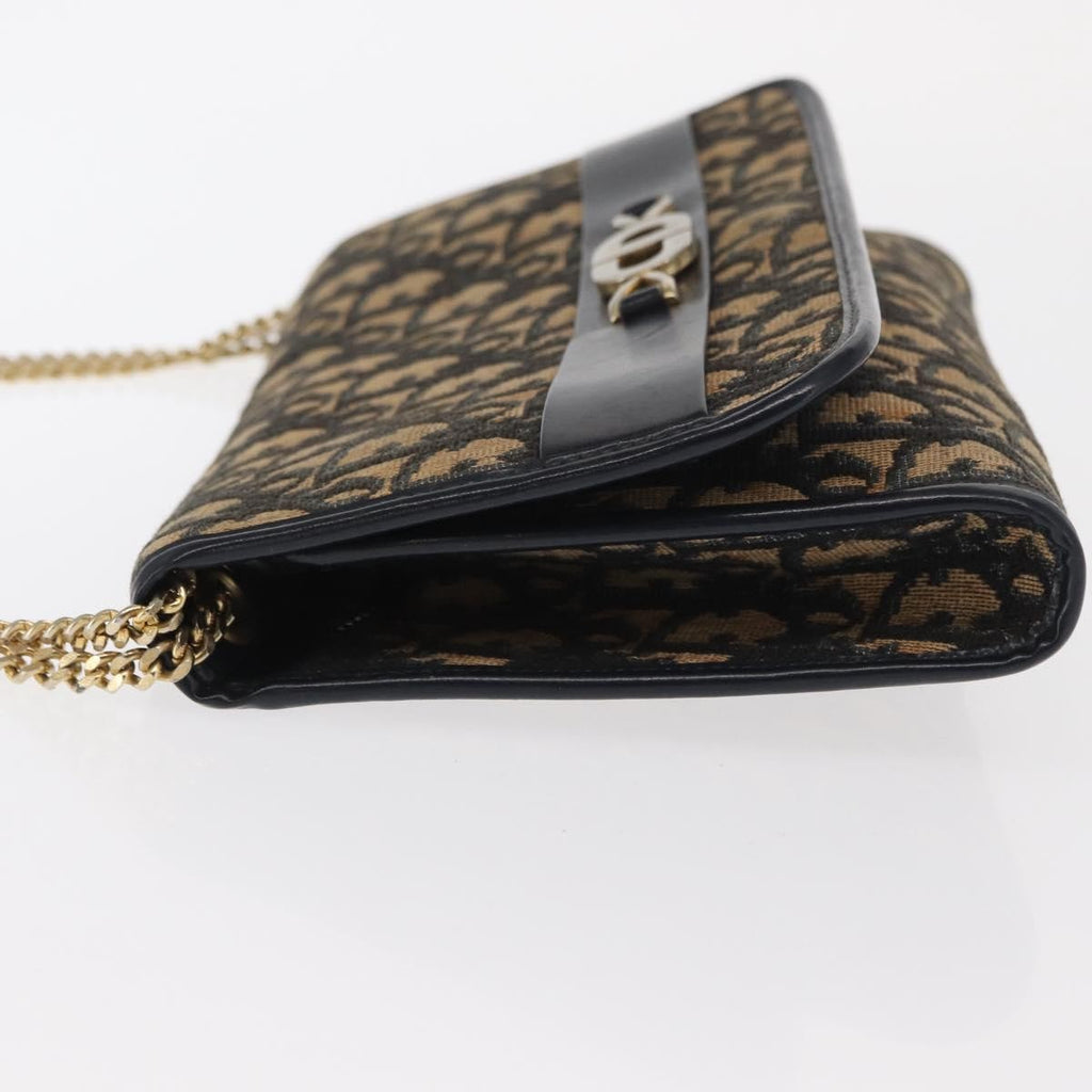 Christian Dior Vintage Cd Trotter Shoulder Bag Canvas Navy Canvas Shoulder Bag Bag (Pre-Owned)