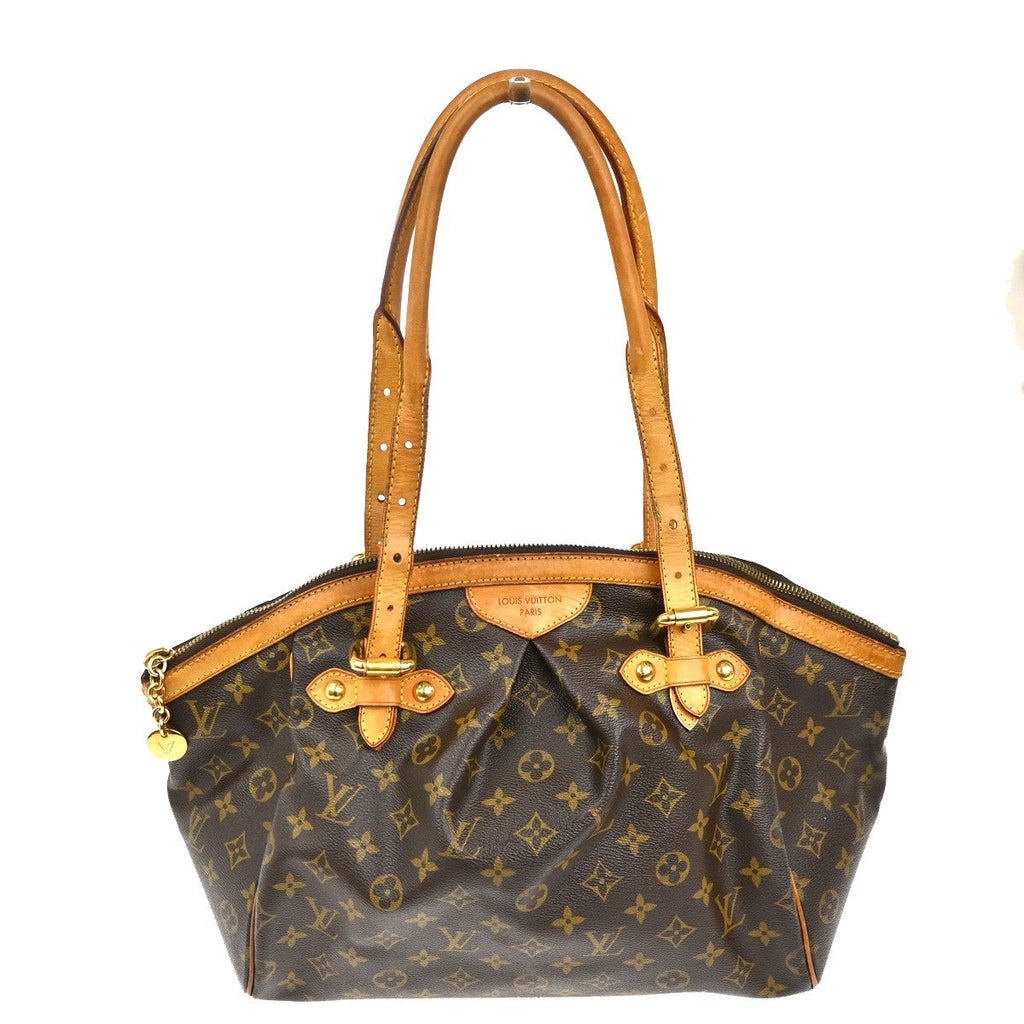 Louis Vuitton Tivoli Handbag Monogram Canvas Brown Canvas Shoulder Bag