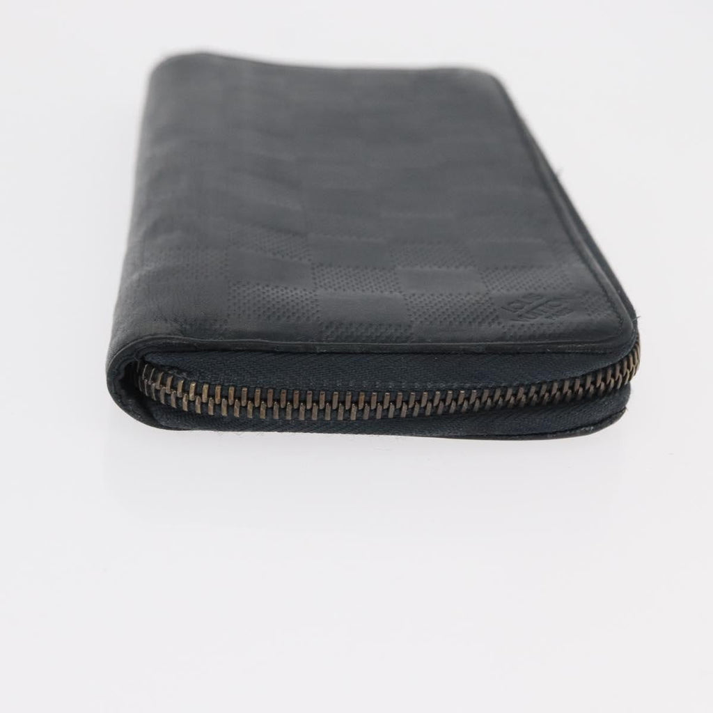Louis Vuitton Zippy Wallet Vertical Damier Infini Leather Navy Leather Wallets Accessory