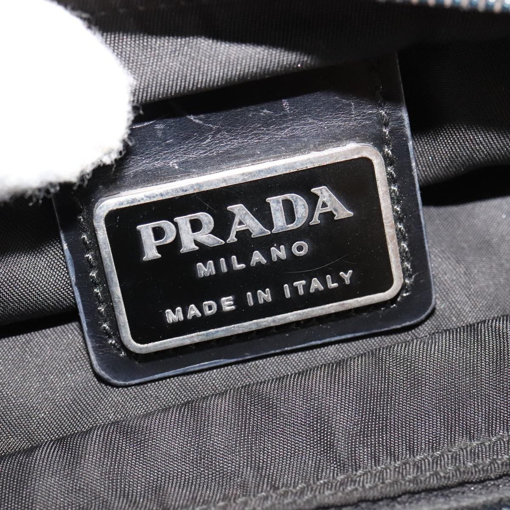 Prada Flat Messenger Bag Tessuto Black Nylon Shoulder Bag Bag