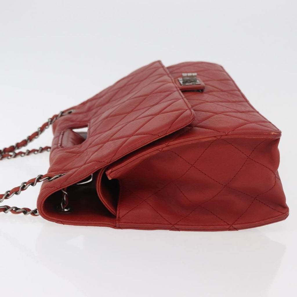 Chanel 2.55 Shoulder Bag Leather Red Leather Handbag