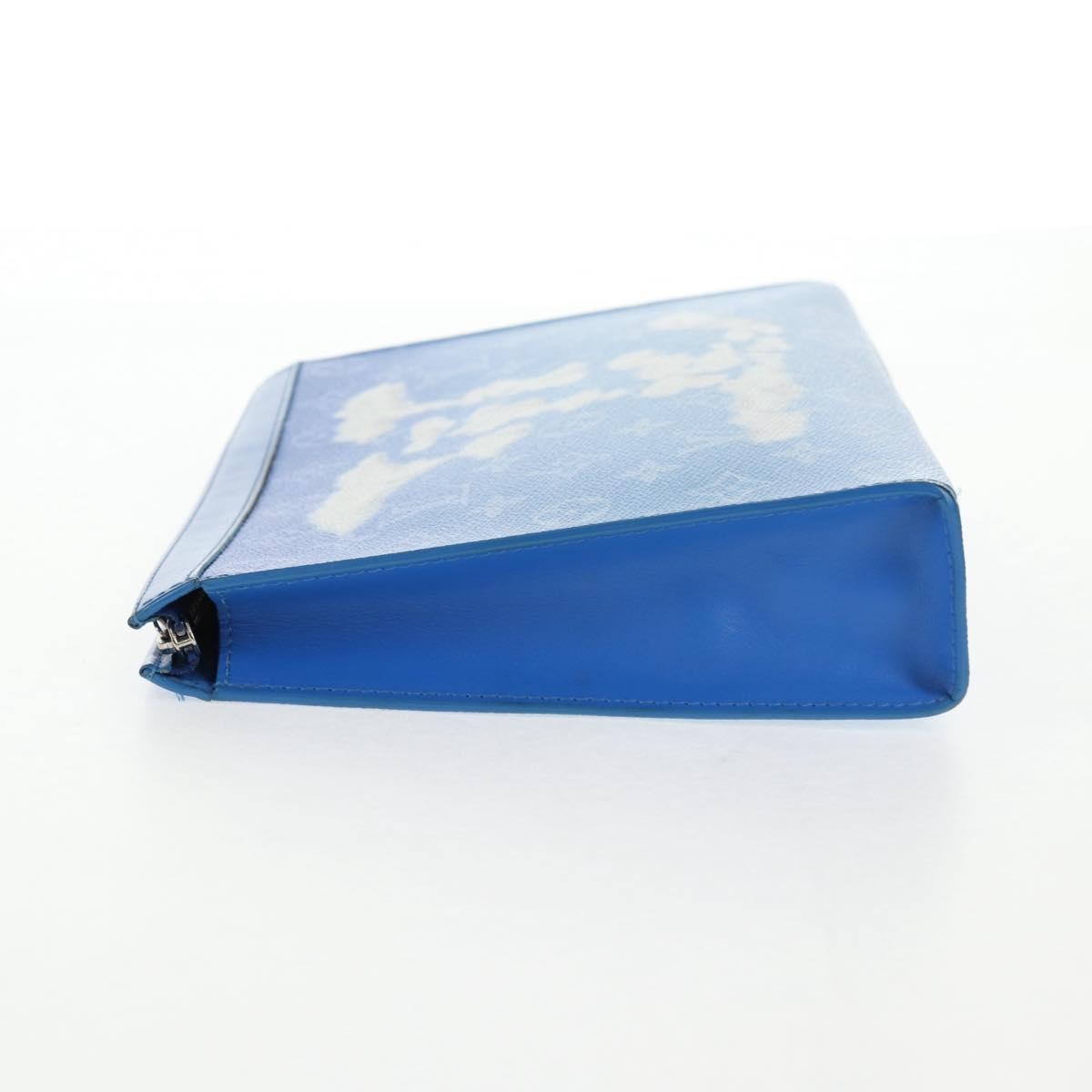 Louis Vuitton Pochette Voyage Limited Edition Monogram Clouds Blue Pvc Bag