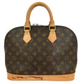Louis Vuitton Alma Handbag Monogram Canvas Brown Canvas Handbag