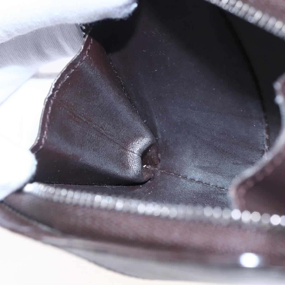 Louis Vuitton Demi Lune Coin Purse Epi Leather Brown Leather Wallets Accessory