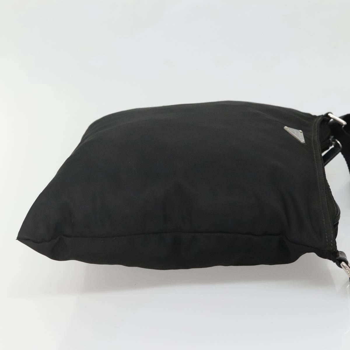 Prada Flat Messenger Bag Tessuto Black Nylon Shoulder Bag Bag