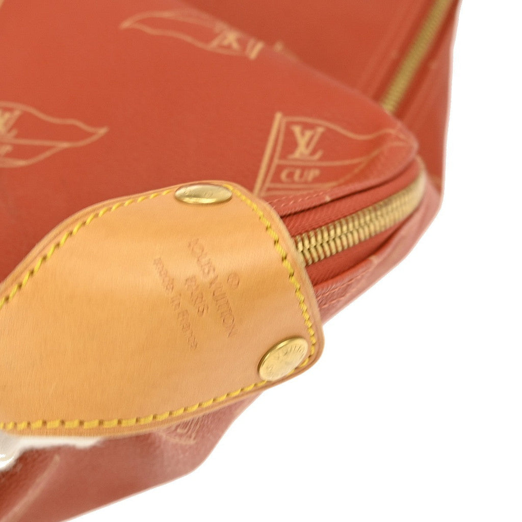 Louis Vuitton Cup Garment Cover Coated Canvas Red Canvas Travel Bag