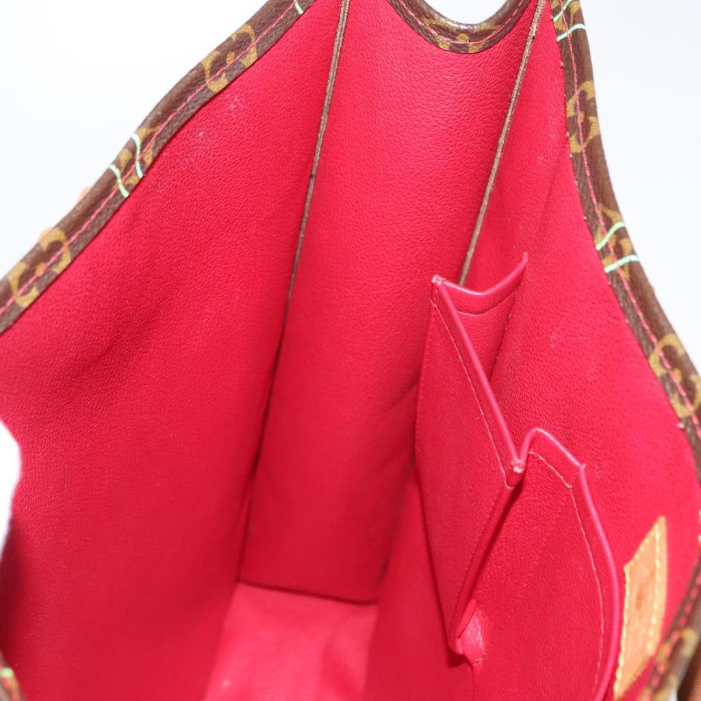 Louis Vuitton Sac Plat Bag Limited Edition Monogram Cerises Brown Canvas Handbag