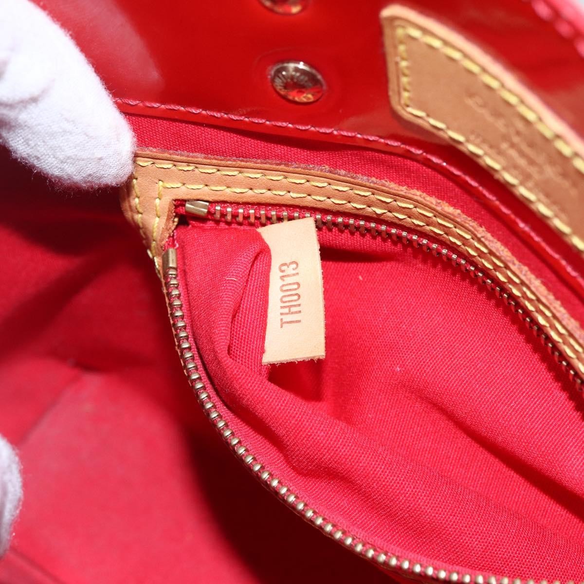 Louis Vuitton Reade Handbag Monogram Vernis Red Patent_Leather Handbag