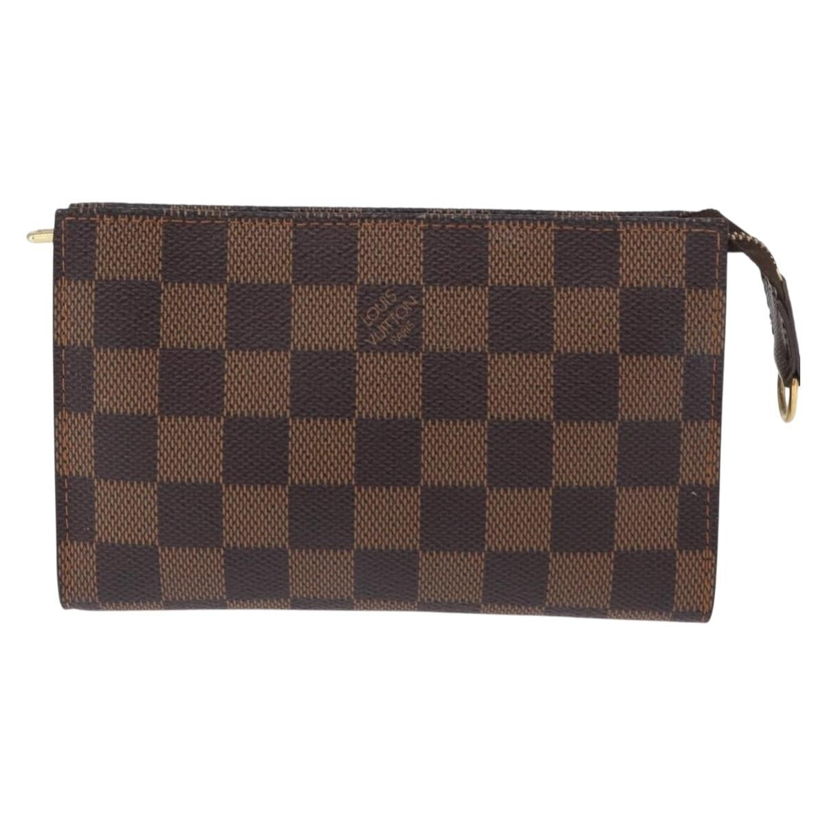 Louis Vuitton Marais Bucket Zip Pouch Damier Brown Canvas Clutche & Pouche Bag