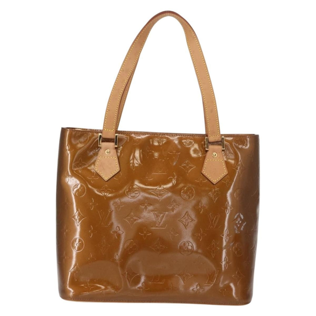 Louis Vuitton Houston Handbag Monogram Vernis Brown Patent_Leather Handbag
