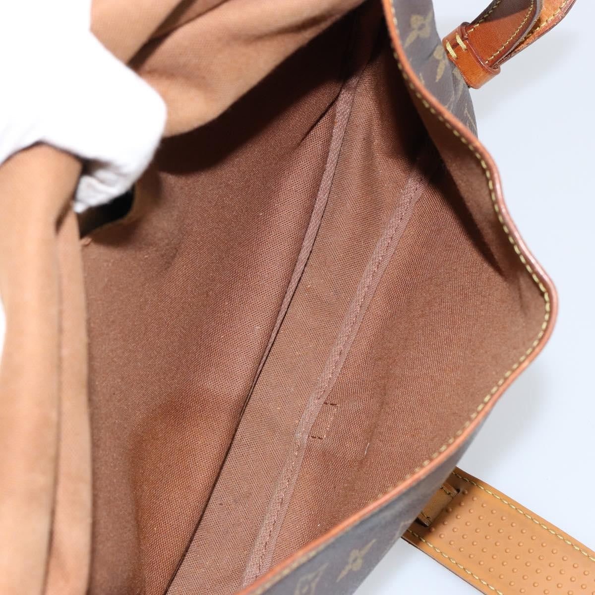 Louis Vuitton Saumur Handbag Monogram Canvas Brown Canvas Shoulder Bag