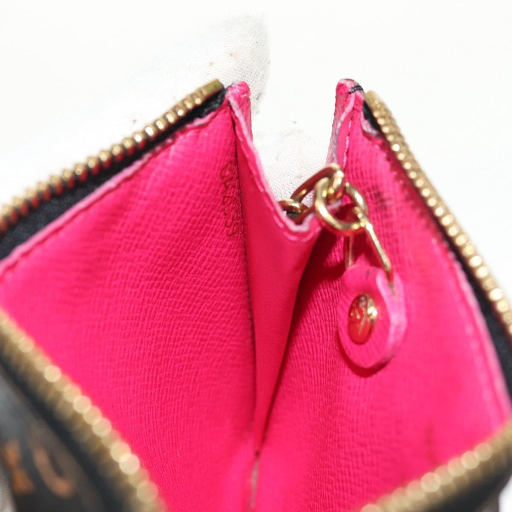 Louis Vuitton Pochette Clés Nm Monogram Multicolor Canvas Black Canvas Wallets Accessory