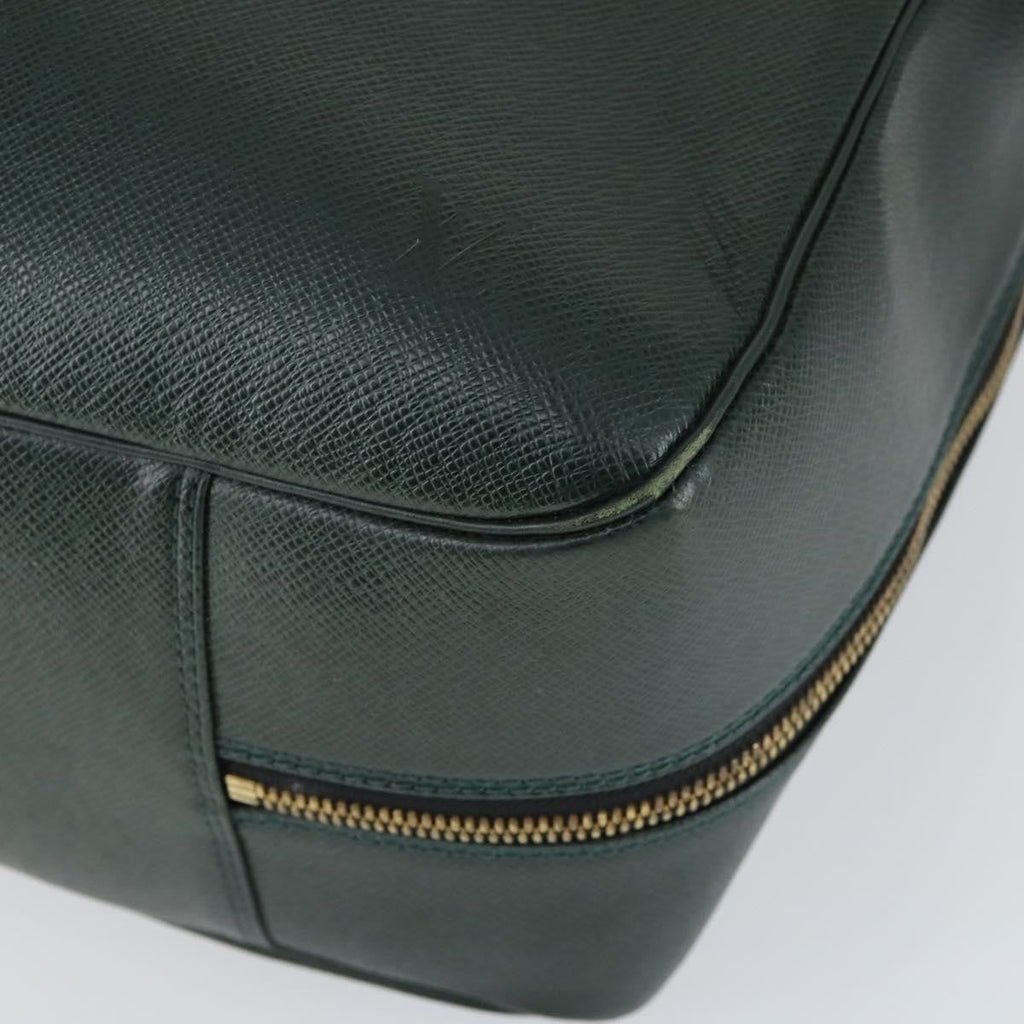 Louis Vuitton Helanga Bag Taiga Leather Green Leather Travel Bag